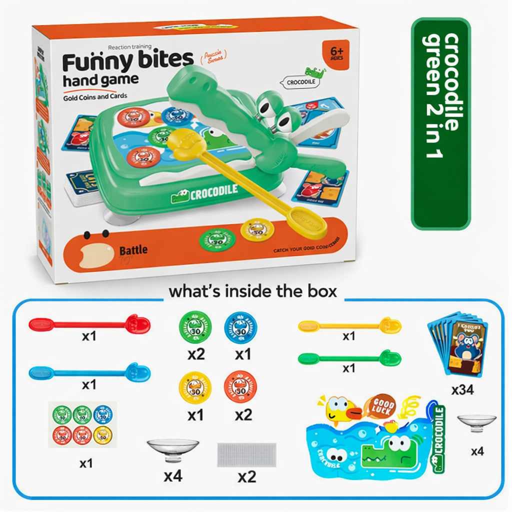 Funny hand bites game 2 in 1(Grab the coins) board games