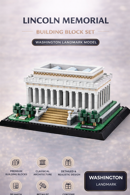 Lincoln Memorial Building Block Set – Washington Landmark Model