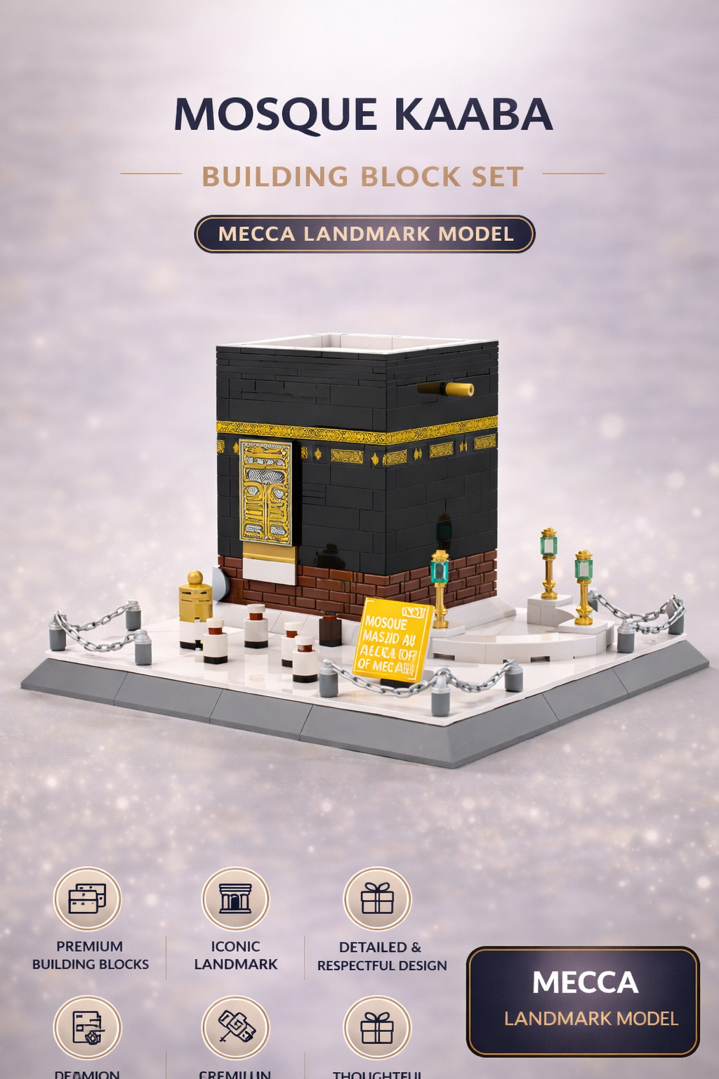 Mosque Kaaba Building Block Set – Mecca Landmark Model