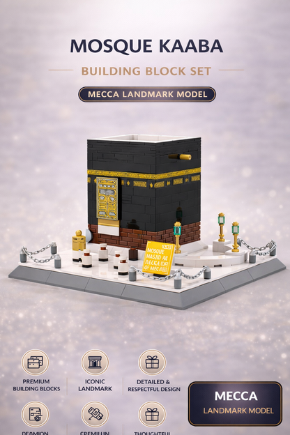 Mosque Kaaba Building Block Set – Mecca Landmark Model