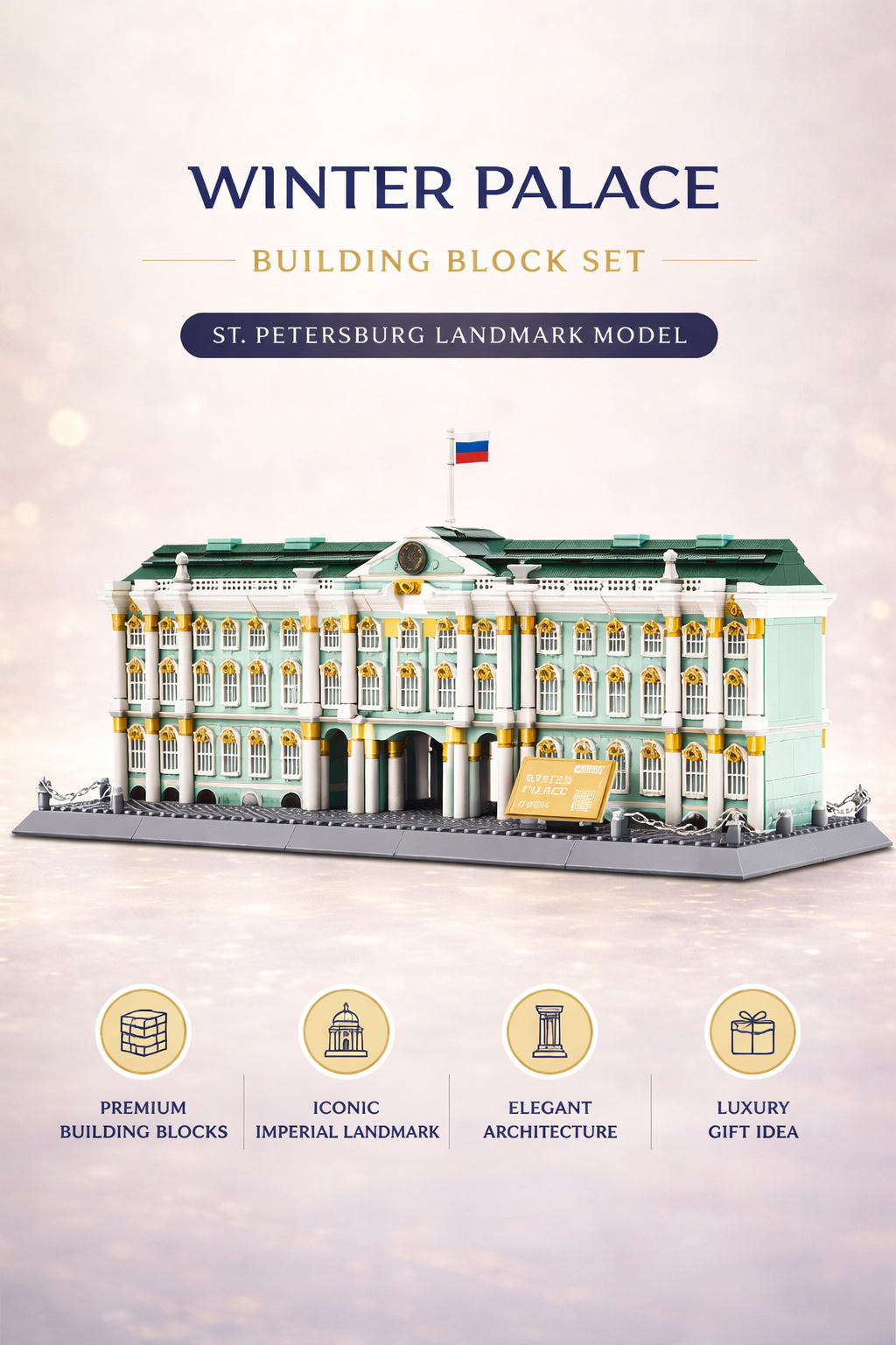 Winter Palace Building Block Set – St. Petersburg Landmark Model