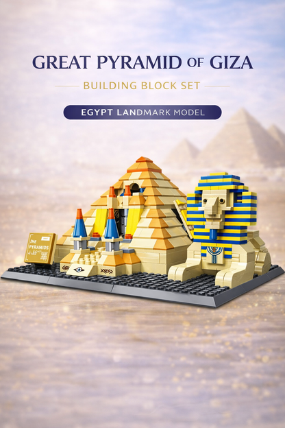 Great Pyramid of Giza Building Block Set – Egypt Landmark Model