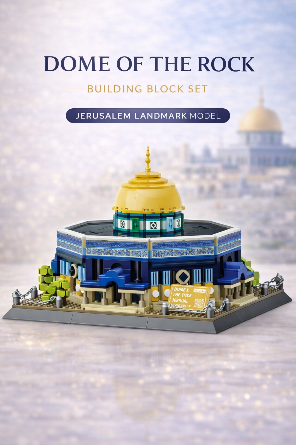 Dome of the Rock Building Block Set – Jerusalem Landmark Model