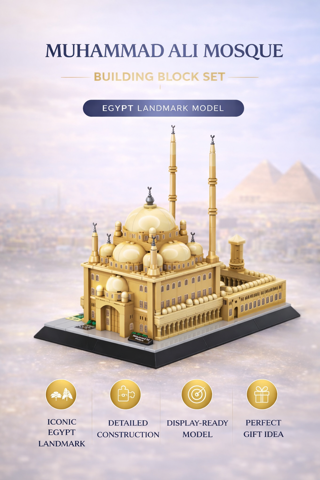 Muhammad Ali Mosque Building Block Set – Egypt Landmark Model