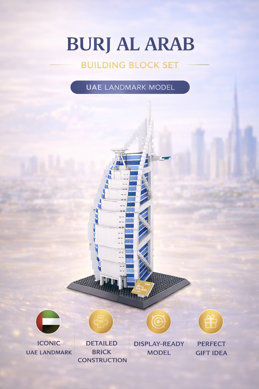 Burj Al Arab Building Block Set – UAE Landmark Model