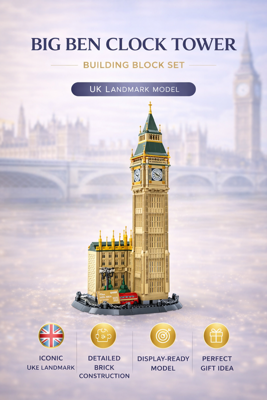 Big Ben Clock Tower Building Block Set – UK Landmark Model
