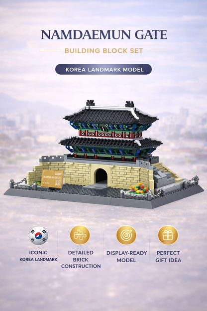 Namdaemun Gate Building Block Set – Korea Landmark Model