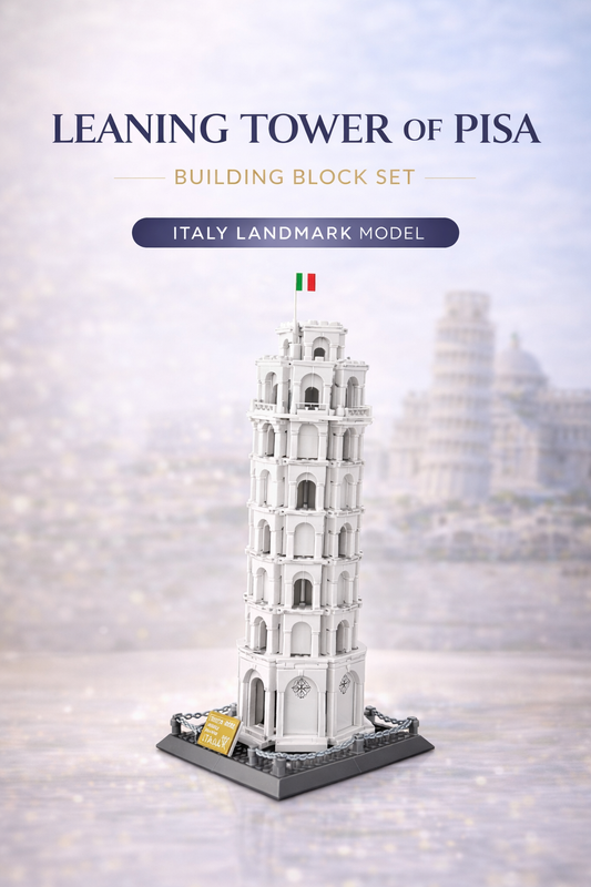 Leaning Tower of Pisa Building Block Set – Italy Landmark Model