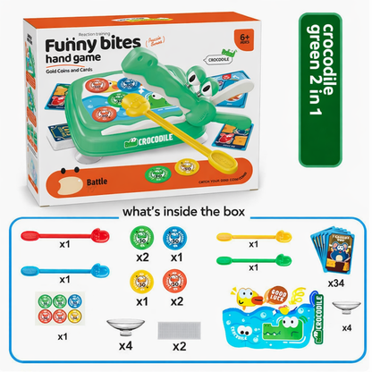 Funny hand bites game 2 in 1(Grab the coins) board games