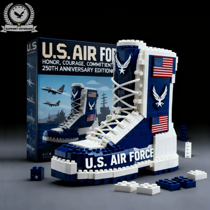 Military Tactical Boot Brick Building Set – Premium Collectible Display