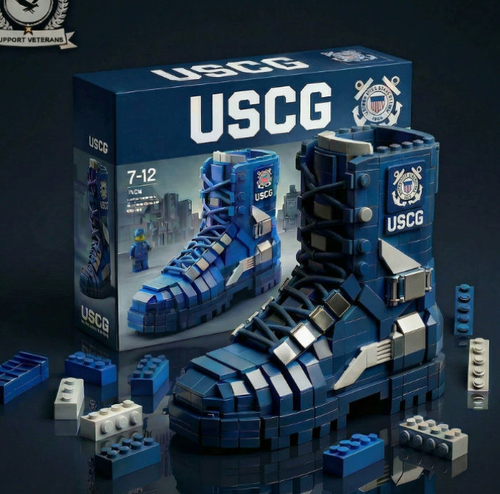 Military Tactical Boot Brick Building Set – Premium Collectible Display