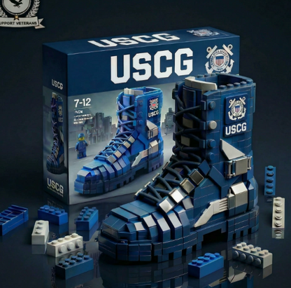 Military Tactical Boot Brick Building Set – Premium Collectible Display