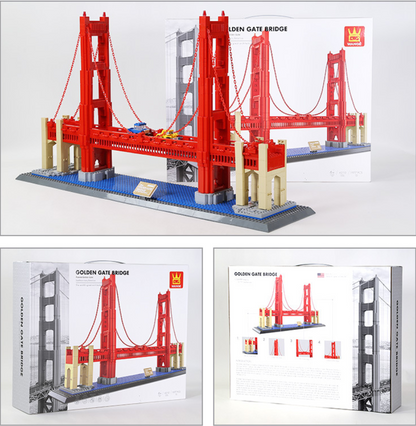 Golden Gate Bridge Building Block Set – San Francisco Landmark Model