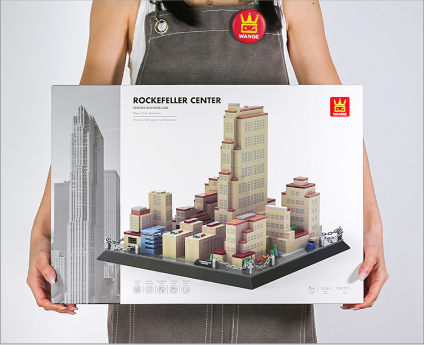 Rockefeller Center Building Block Set – New York Manhattan Landmark Model