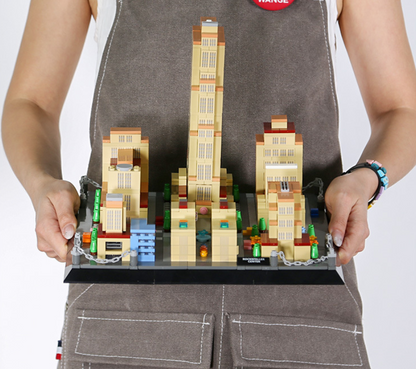 Rockefeller Center Building Block Set – New York Manhattan Landmark Model