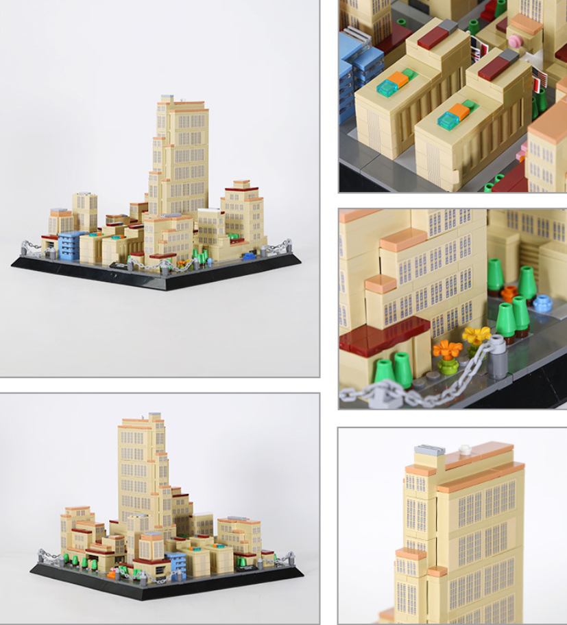 Rockefeller Center Building Block Set – New York Manhattan Landmark Model