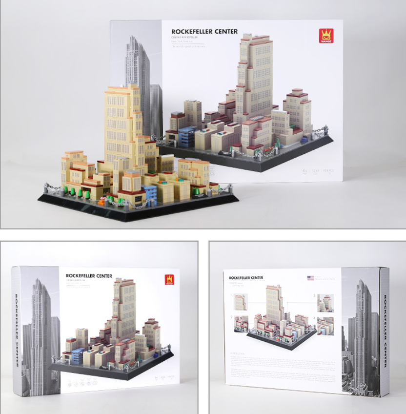 Rockefeller Center Building Block Set – New York Manhattan Landmark Model