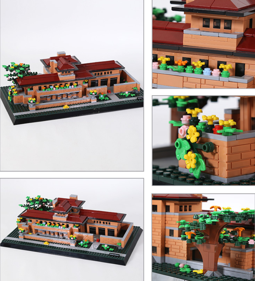 Robie House Building Block Set – Chicago Architectural Landmark Model