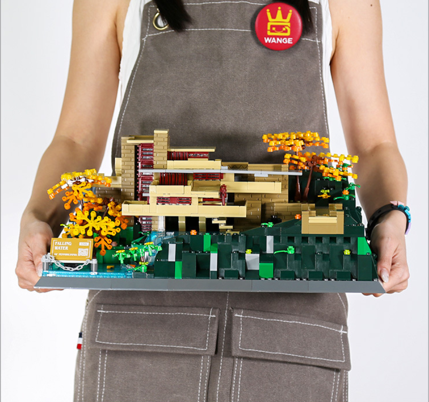 Fallingwater Building Block Set – Pennsylvania Architectural Landmark Model