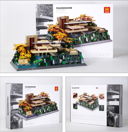Fallingwater Building Block Set – Pennsylvania Architectural Landmark Model