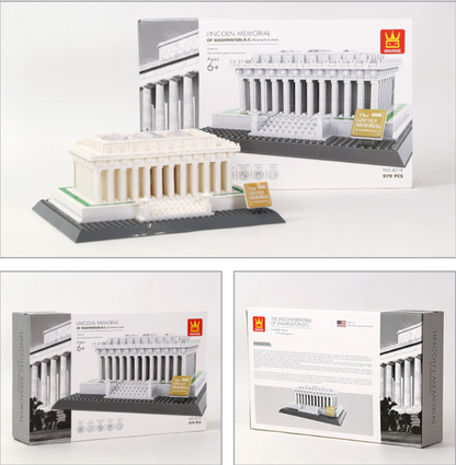 Lincoln Memorial Building Block Set – Washington Landmark Model