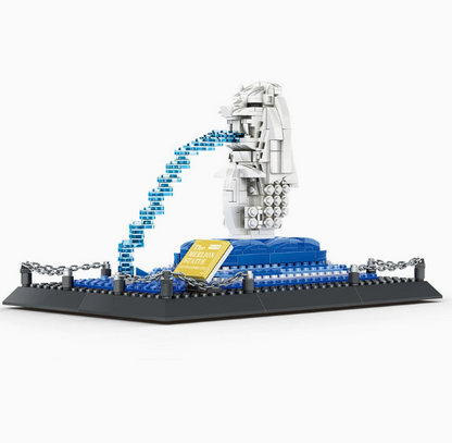 Merlion Statue Block Set – Singapore Landmark Model