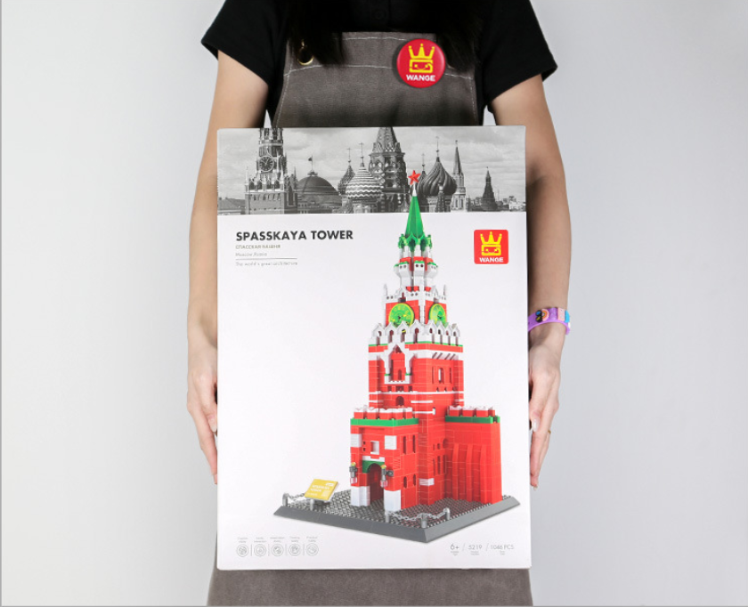 Spasskaya Tower Building Block Set – Moscow Landmark Model