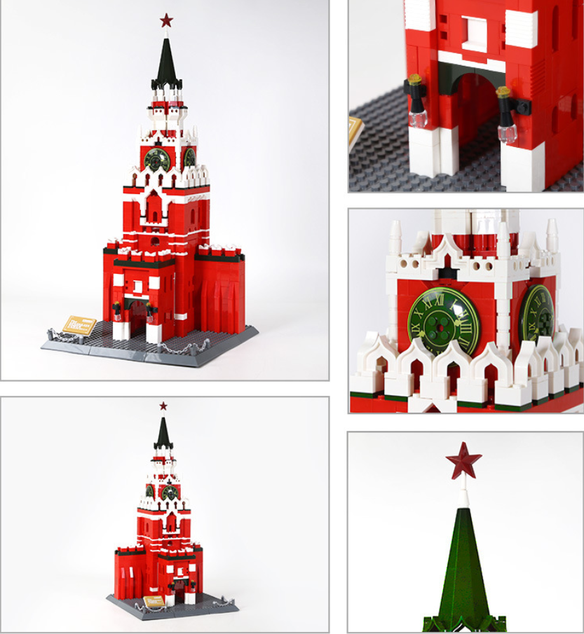 Spasskaya Tower Building Block Set – Moscow Landmark Model