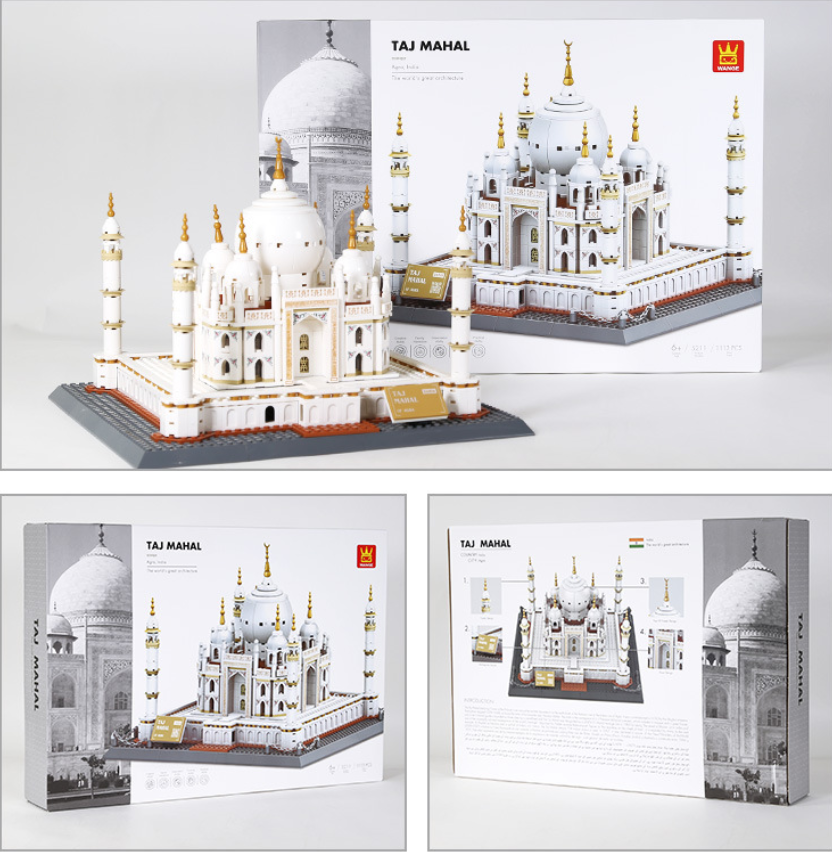 Taj Mahal Building Block Set – India Landmark Model