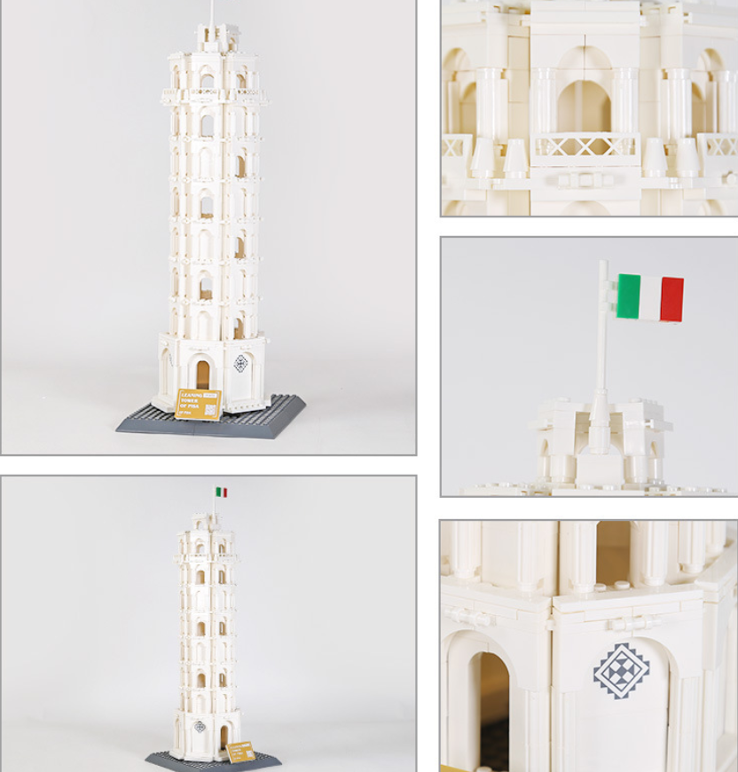 Leaning Tower of Pisa Building Block Set – Italy Landmark Model