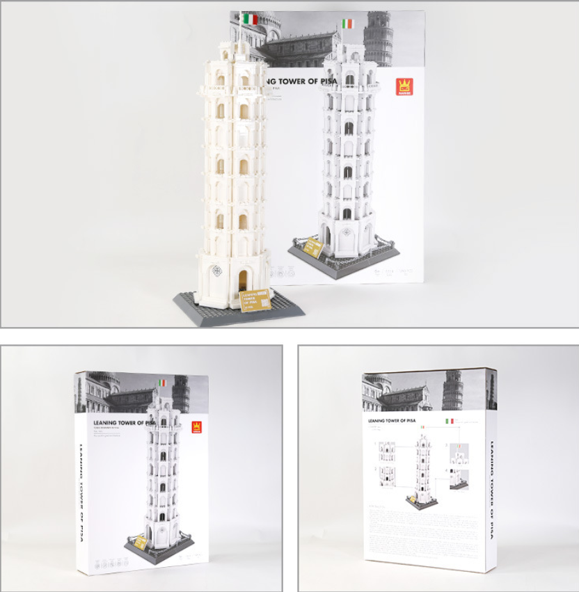 Leaning Tower of Pisa Building Block Set – Italy Landmark Model