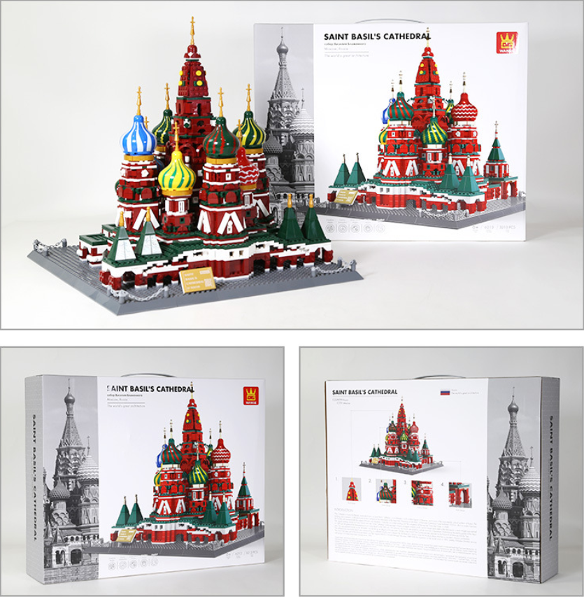 St. Basil’s Cathedral Building Block Set – Russia Landmark Model
