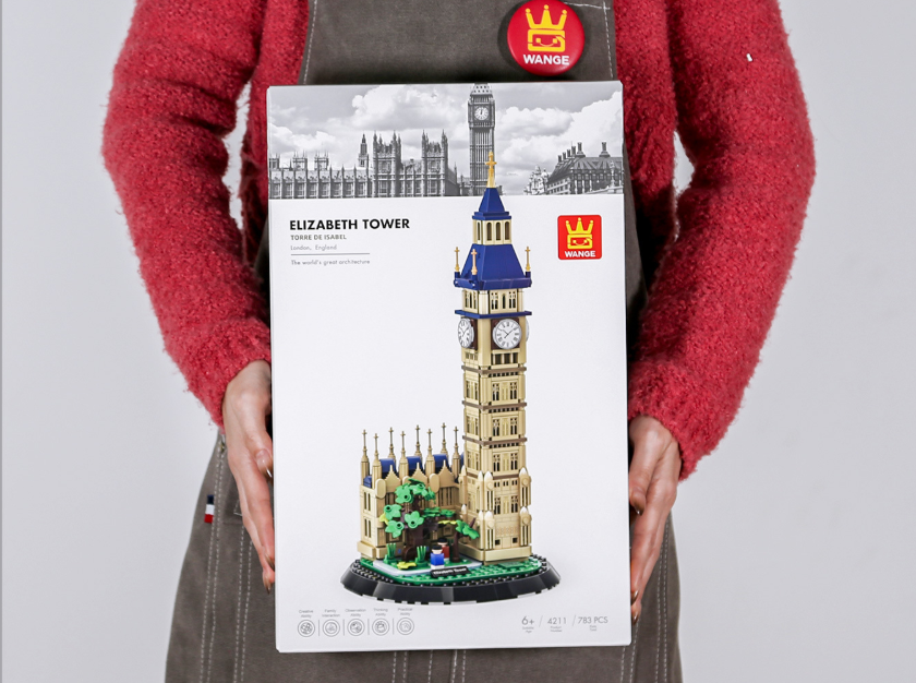 Elizabeth Tower Building Block Set – London UK Landmark Model