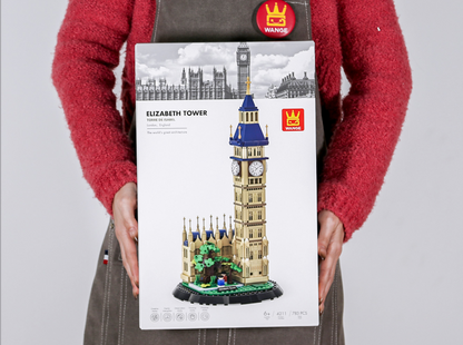 Elizabeth Tower Building Block Set – London UK Landmark Model