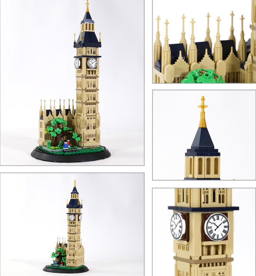 Elizabeth Tower Building Block Set – London UK Landmark Model