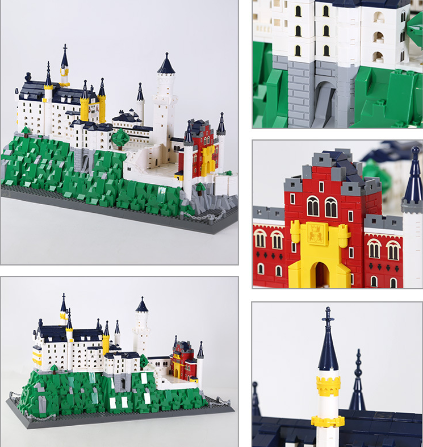 Neuschwanstein Castle Building Block Set – Germany Landmark Model