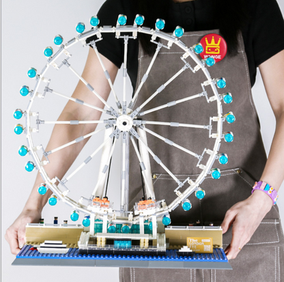 London Eye Ferris Wheel Building Block Set – UK Landmark Model