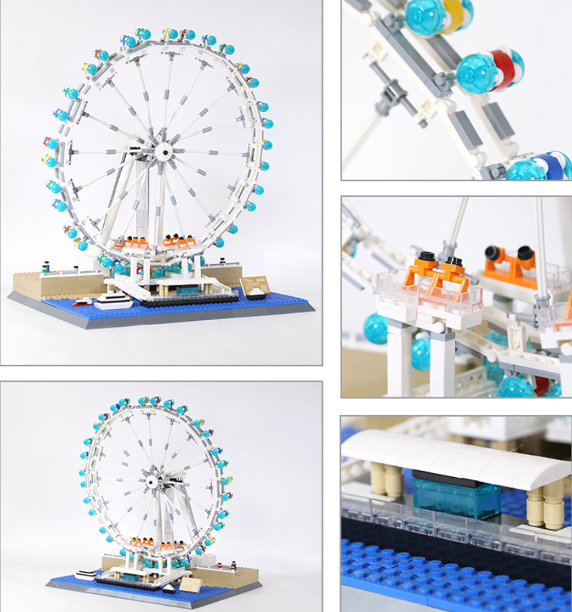 London Eye Ferris Wheel Building Block Set – UK Landmark Model