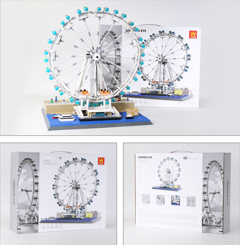 London Eye Ferris Wheel Building Block Set – UK Landmark Model